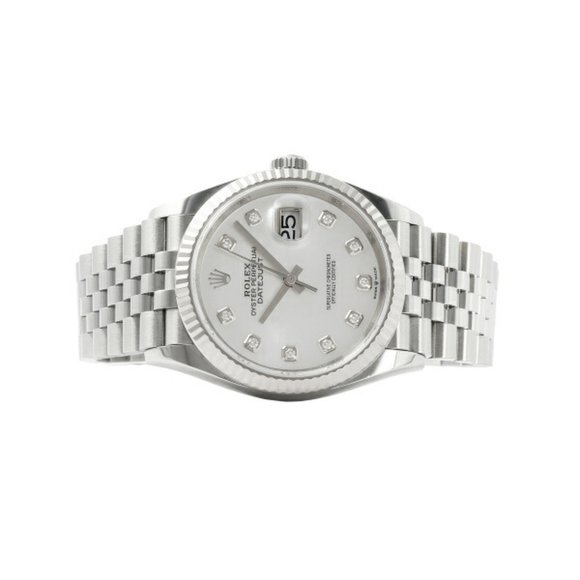 Rolex Datejust 36 126234NG White/10PD Dial Watch Men's - Picture 2 of 8